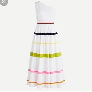 NWT J.Crew one shoulder dress